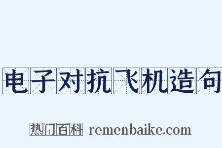 电子对抗飞机造句是什么意思的图片